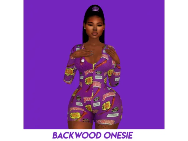 Maxis Match Backwoods Onesie - The Sims 4 Custom Content