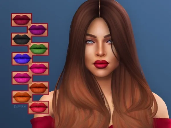 Maxis Match Briar Lipstick - The Sims 4 Custom Content