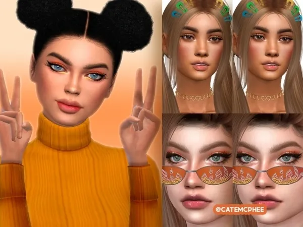 Maxis Match catemcphee's EB 06 Bushy Brows - The Sims 4 Custom Content