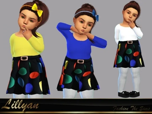 Mix LYLLYAN's Dress Laisla baby - The Sims 4 Custom Content