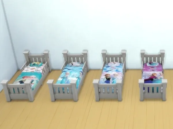Maxis Match Arisha 214's Frozen beds for toddlers - The Sims 4 Custom Content