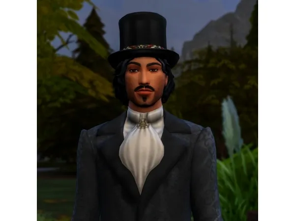 Maxis Match Unisex Vampires Top Hat - The Sims 4 Custom Content