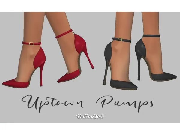 Alpha Uptown Pumps New Mesh - The Sims 4 Custom Content