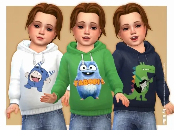 Maxis Match lillka's Hoodie for Toddler Boys 08 - The Sims 4 Custom Content