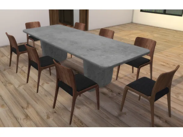 Alpha Shell Diningroom sims by Nordica - The Sims 4 Custom Content