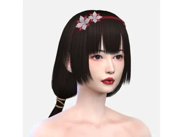 Alpha FY_DOAXVV_Naotoras hair Pigtails by fysim - The Sims 4 Custom Content