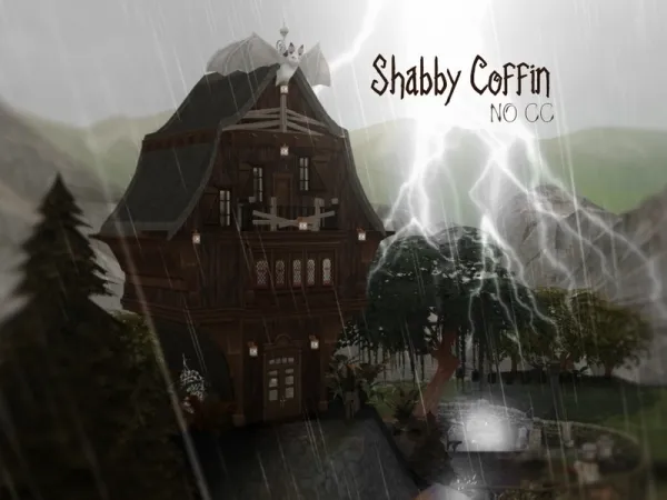 Alpha VirtualFairytales' Shabby Coffin - The Sims 4 Custom Content