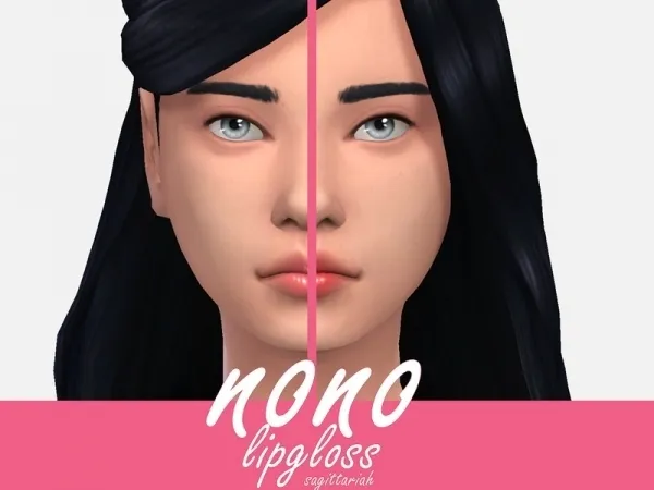 Maxis Match Sagittariah's Nono Lipgloss - The Sims 4 Custom Content