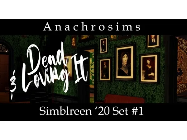 Alpha SIMBLREEN 2020 SET 1 DEAD LOVING IT PORTRAITS - The Sims 4 Custom Content