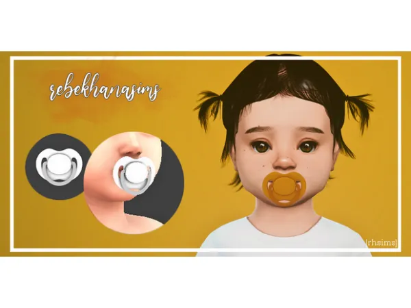 Mix [rhsims] orthondentic pacifier - The Sims 4 Custom Content