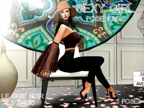 Alpha Vane 's Sexy Girl Pose Pack - The Sims 4 Custom Content