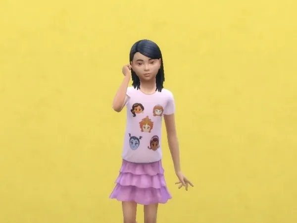 Alpha Arisha 214's Emoji shirt - The Sims 4 Custom Content