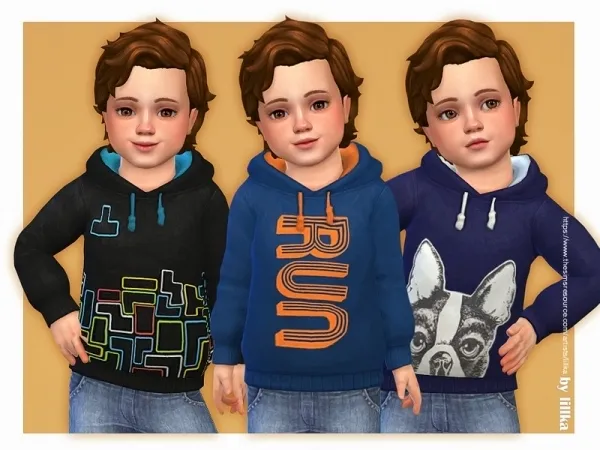 Maxis Match lillka's Hoodie for Toddler Boys 09 - The Sims 4 Custom Content