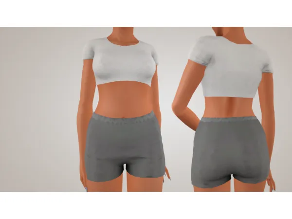 Cakenoodles boxer shorts Top by simsfinds - The Sims 3 Custom Content