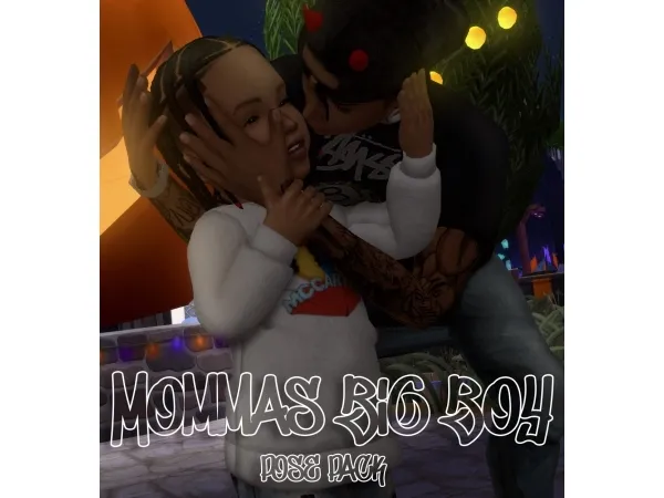 Maxis Match Mommas Big Boy Pose Pack by frxsk0sims - The Sims 4 Custom Content