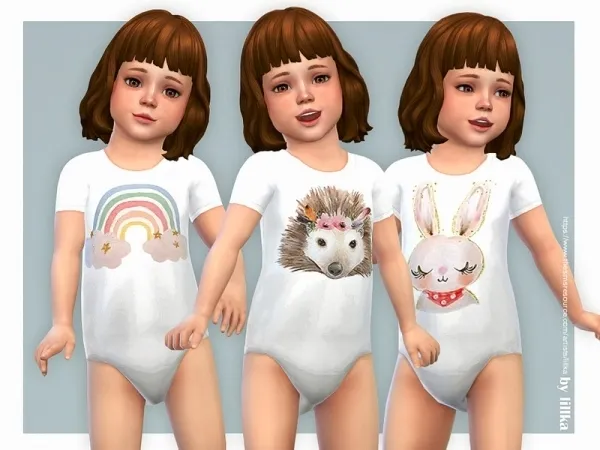 Maxis Match lillka's Toddler Onesie 12 - The Sims 4 Custom Content