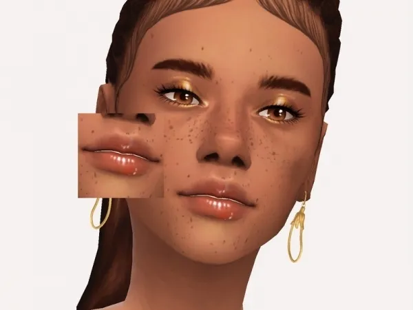 Maxis Match Sagittariah's Caramel Drip Lipgloss - The Sims 4 Custom Content