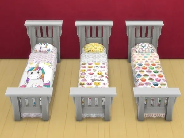 Maxis Match Arisha 214's Beds for teens - The Sims 4 Custom Content