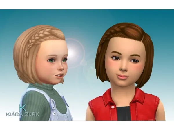 Maxis Match Short Bob Braid Conversion - The Sims 4 Custom Content
