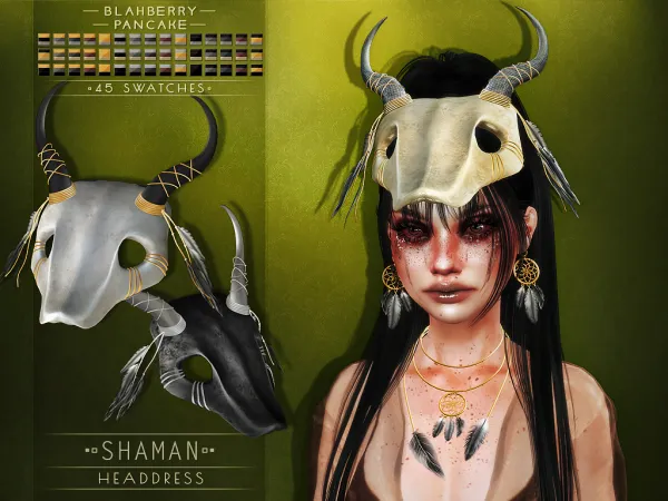 Blahberry Pancake - Shaman Headdress (unisex)