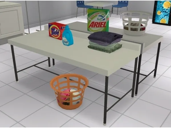 Laundry Day Part 2 Table Set by mustluvcatz - The Sims 2 Custom Content