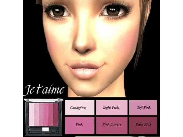 Natural Pink Blushes in 6 shades by Cosia - The Sims 2 Custom Content