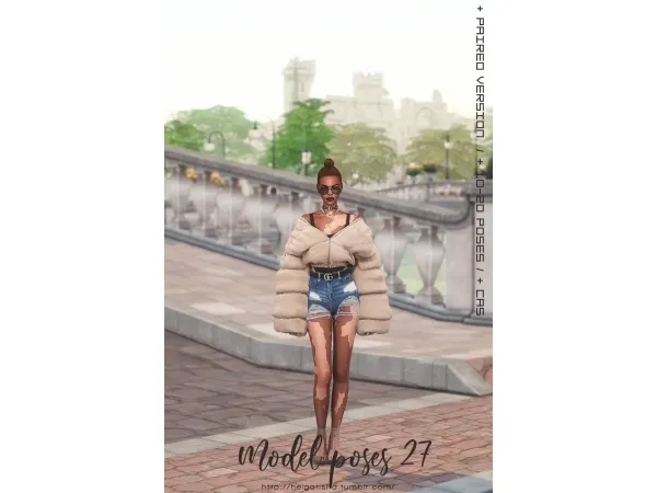 Maxis Match Model poses 27 Pose Pack CAS by simsfinds - The Sims 4 Custom Content