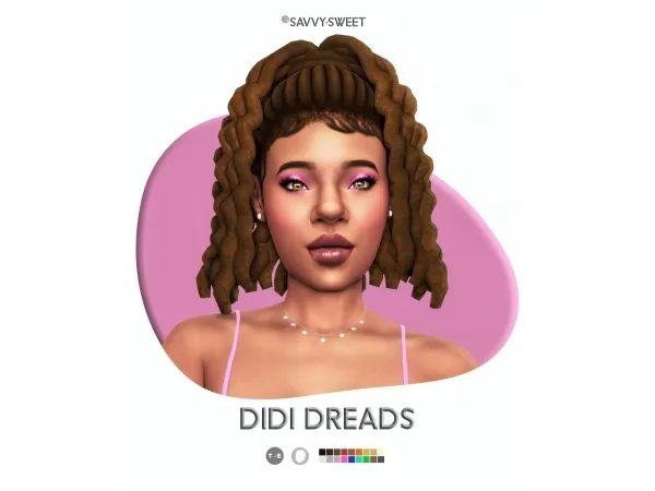 Maxis Match Didi Dreads by savvysweet - The Sims 4 Custom Content