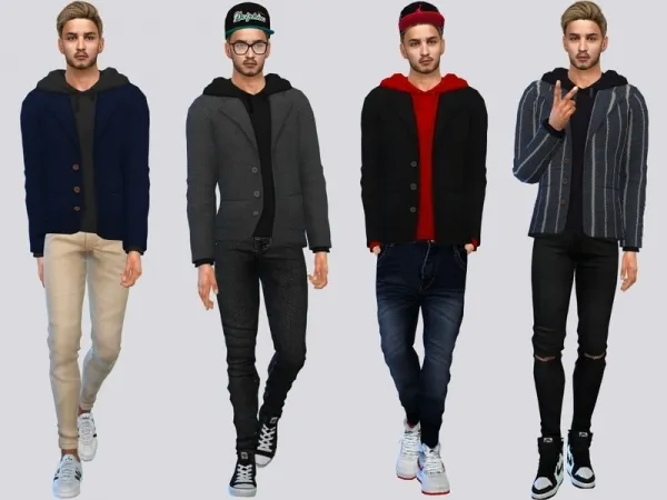 Maxis Match McLayneSims' Pillbox Hood Blazer - The Sims 4 Custom Content