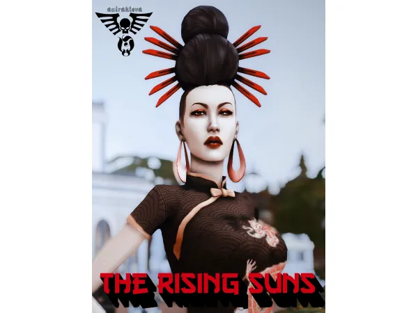 Maxis Match Oriental Elegance Hairstyles by Aniraklova lova - The Sims 4 Custom Content