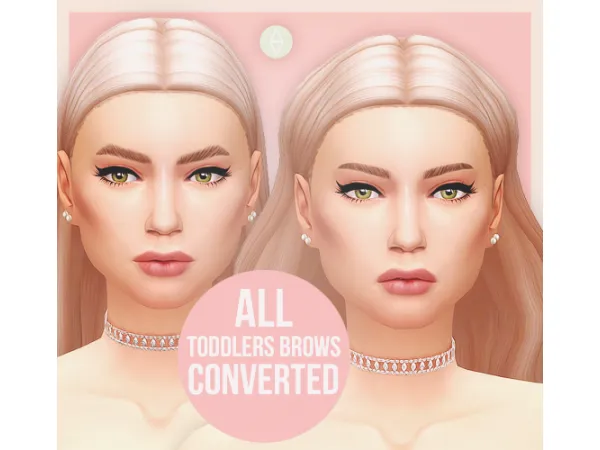 Maxis Match ALL TODDLERS BROWS CONVERTED FOR ADULTS - The Sims 4 Custom Content