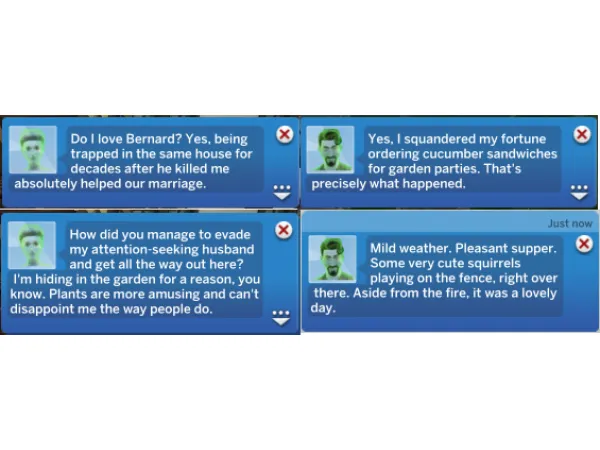 Mix Dolly Llama's Sarcastic Ghost Mod by DollyLlama108 - The Sims 4 Custom Content
