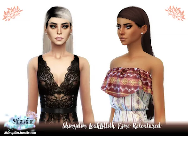 Alpha S4 LeahLillith Esme Retexture DarkRoots Naturals Unnaturals - The Sims 4 Custom Content