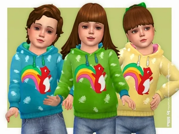 Maxis Match lillka's Squirrel Hoodie - The Sims 4 Custom Content