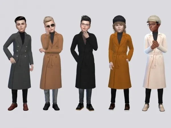 Maxis Match McLayneSims' Heinrich Winter Coat Kids - The Sims 4 Custom Content