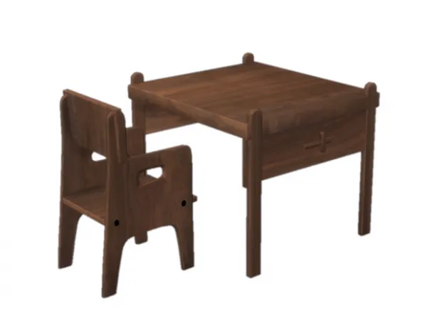 Alpha PLAY Activity Table for kids sims by Nordica - The Sims 4 Custom Content
