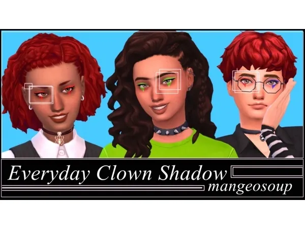 Maxis Match Everyday Clown Shadow mangeosoup - The Sims 4 Custom Content