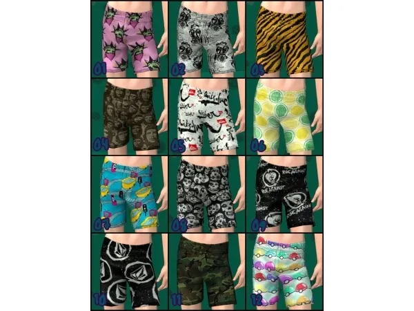 57 Boxers (FIXED) by Plum - The Sims 2 Custom Content