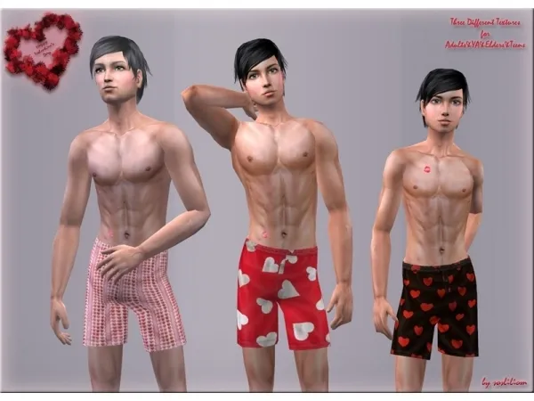 Boxershorts for AdultsYAEldersTeens by sosliliom - The Sims 2 Custom Content