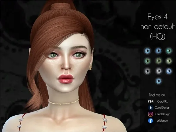 Alpha Caroll91's Eyes 4 (HQ) non default - The Sims 4 Custom Content