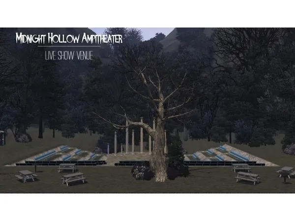 Midnight Hollow Amphitheater - The Sims 3 Custom Content