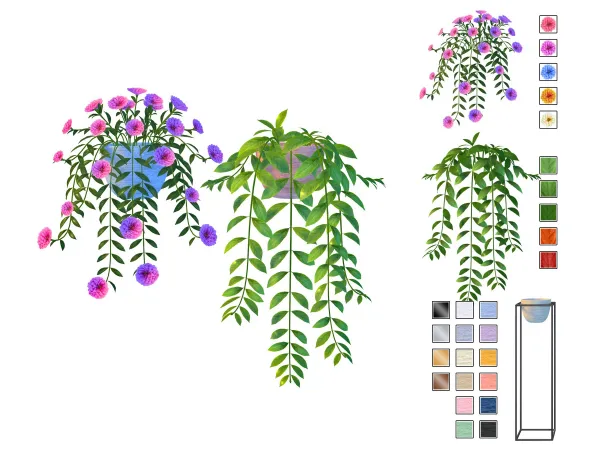 Maxis Match Zinnia Plant - The Sims 4 Custom Content