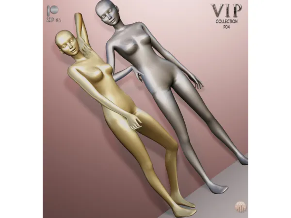 Alpha Glossy Mannequin Skin P04 by simsfinds - The Sims 4 Custom Content