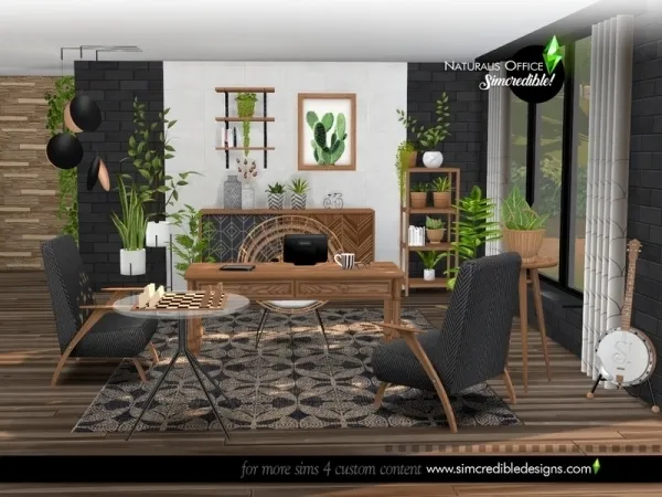 Alpha SIMcredible's Naturalis Office - The Sims 4 Custom Content