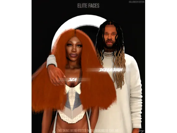 Alpha ELITE FACES Halloween Edition - The Sims 4 Custom Content