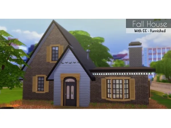 Alpha Fall House - The Sims 4 Custom Content