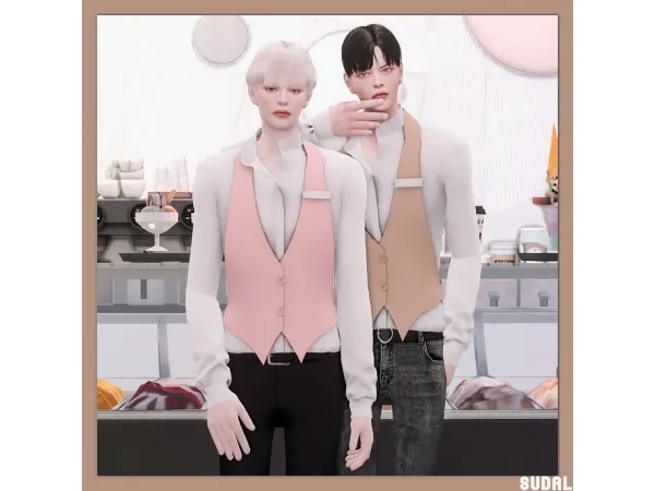 Alpha [sudal] Cafe nightclub uniform - The Sims 4 Custom Content