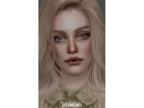 Alpha EYEBAGS N01 02 sims by moonpres - The Sims 4 Custom Content