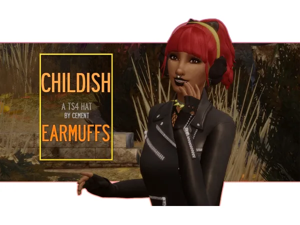 Maxis Match Childish Earmuffs A Hat - The Sims 4 Custom Content