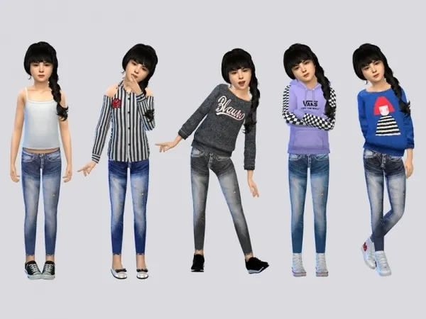 Maxis Match McLayneSims' Baby Encore Jeans - The Sims 4 Custom Content